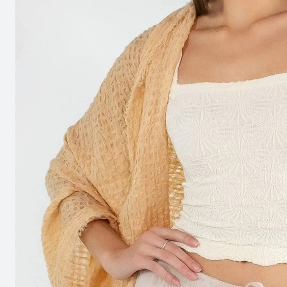 Free People Accessories - Free People long weekend waffle scarf